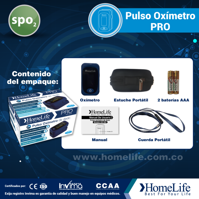 Pulso Oxímetro De Dedo Pro - Colores - Imagen 5