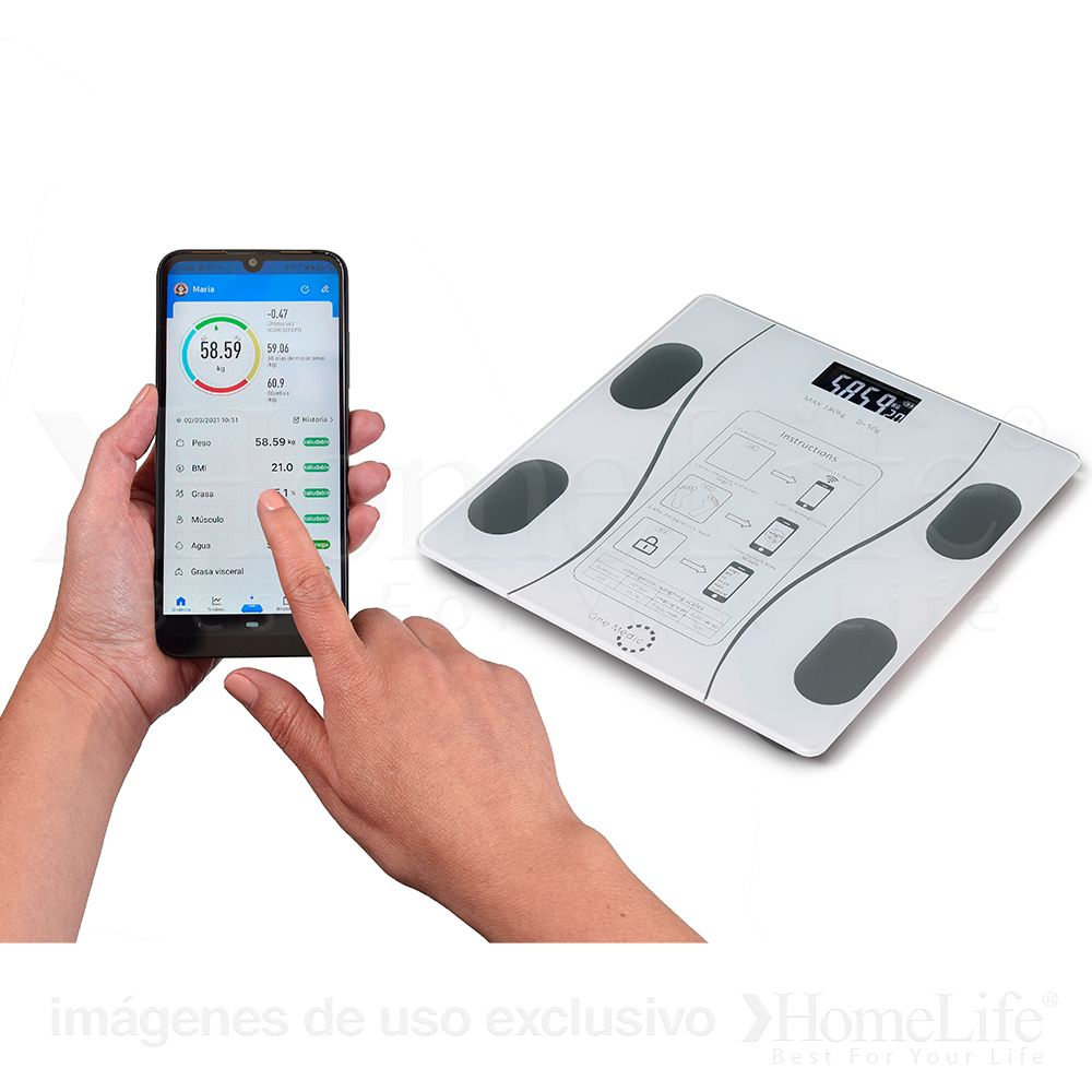 Báscula Smart (inteligente con bluetooth) - HomeLife